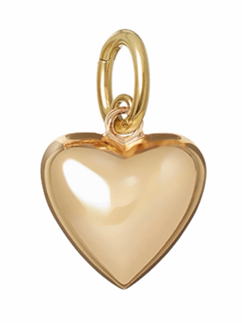 Roxanne Assoulin Authentic Mini Puffy Heart Charm Pendant - Gold NEW
